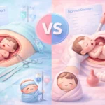 What is the Difference between C section surgery and a normal delivery in Vikaspuri 